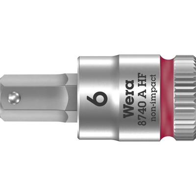 Wera 8740 A 05003337001 Inbus Dopsleutel-bitinzet Houderfunctie 6 mm 1/4 6 mm 1/4 (6,3 mm)