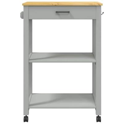 Keukentrolley MONZA 60x40x88,5 cm massief grenenhout