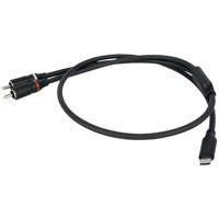 DAP FL110 verloopkabel USB-C naar 2x RCA male 75cm - thumbnail