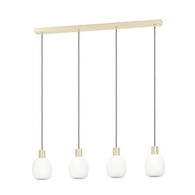 Eglo Gouden eettafel lampManzanares met wit glas - 900306