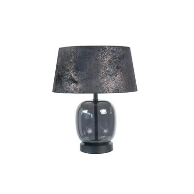 Highlight TafellampBellini zwart met smoke glas Ø 30cm - T1172.01 + O4452.21