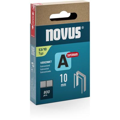 Novus Niet met fijne draad A 53/10mm Superhard (800 stuks) - 042-0778