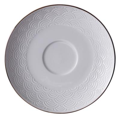 Witte Gouden Onderzetter voor Kopje Golven - Nippon White - 180ml