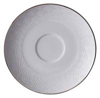 Witte Gouden Onderzetter voor Kopje Golven - Nippon White - 180ml - thumbnail