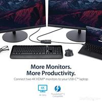 StarTech.com USB-C naar 2x HDMI multi-screen splitter - 2-poorts MST-hub (MSTCDP122HD) - thumbnail