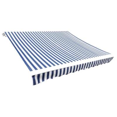 VidaXL Luifeldoek 4x3 m canvas blauw en wit
