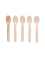 HEMA Wegwerplepels hout 10 stuks - thumbnail