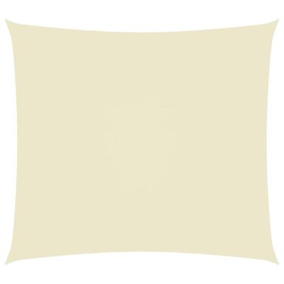 VidaXL Zonnescherm rechthoekig 2,5x3,5 m oxford stof crèmekleurig