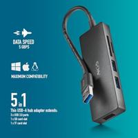 NGS IHUB Reader USB 3.0-hub met kaartlezer, 5 poorten, hoge snelheid 5 Gbit/s, universele compatibiliteit, pc en Mac, Plug & Play-systeem, compact en draagbaar ontwerp, 190 mm kabel - thumbnail