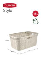 Curver Style wasmand 45L ivoor - thumbnail
