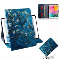 3D Colored Drawing Horizontal Flip Leather Case with Holder & Card Slot & Wallet For Galaxy Tab A 8.0 (2019) / T290 / T295(Apricot Flower) - thumbnail
