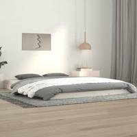 Bedframe massief grenenhout wit 140x190 cm - thumbnail