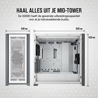 Corsair 5000D AIRFLOW Midi-tower PC-behuizing Wit - thumbnail