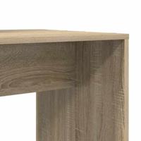 Bureau met plank Sonoma eiken 138.5 x 55 x 143 cm Bewerkt hout - thumbnail