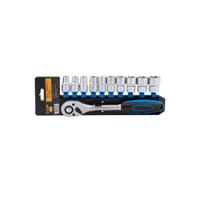 Topgear ratel + doppen 1/2", 11 delig - thumbnail