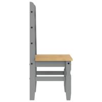 Eetkamerstoelen 2 st Corona 42x47x107 cm grenenhout grijs - thumbnail