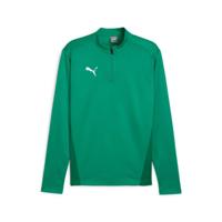 PUMA teamGOAL Trainingstrui 1/4-Zip Groen Wit - thumbnail