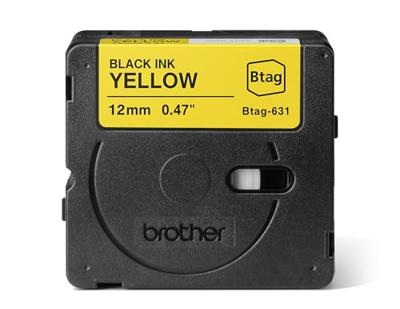 Brother BTAG-631 labelprinter-tape Zwart op geel