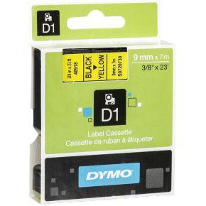 Labeltape dymo labelmanager d1 polyester 9mm geel