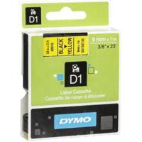 Labeltape dymo labelmanager d1 polyester 9mm geel - thumbnail