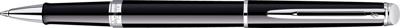 Rollerpen Waterman Hémisphère black lacquer CT fijn Rollerpen Waterman Hémisphère black lacquer CT fijn