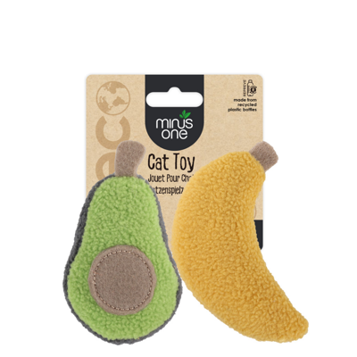 Minus One Fruit Cat Toys - Avacado&Banana Minus One Fruit Cat Toys - Avacado&Banana