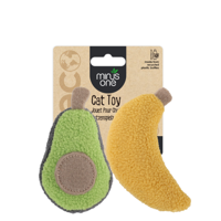 Minus One Fruit Cat Toys - Avacado&Banana - thumbnail