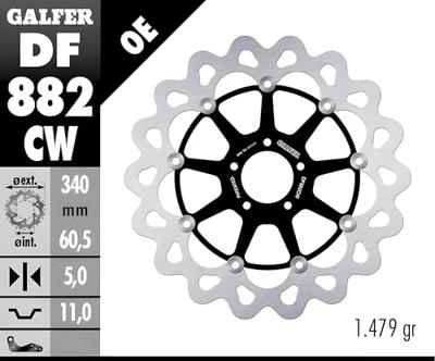 GALFER golf remschijf "df882 rotor brake rotors swimming