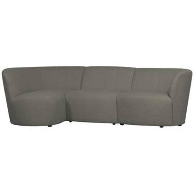 WOOOD 3-zits Loungebank 'Coco' Links, Bouclé, kleur Warm Groen