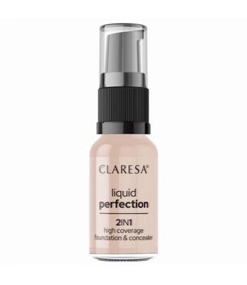 Claresa liquid perfection 2-in-1 concealer en foundation 103 cool medium 18gr.