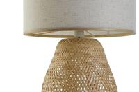 Bureaulamp DKD Home Decor Bruin Natuurlijk Bamboe 50 W 220 V 40 x 40 x 71 cm - thumbnail