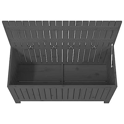 Tuinbox 115x49x60 cm massief grenenhout grijs