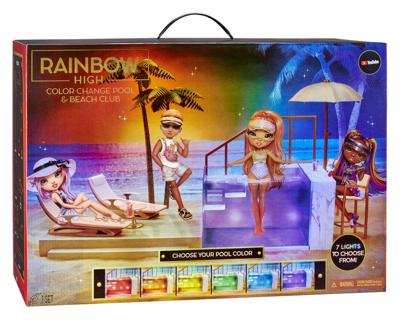 Rainbow High Color Change Pool and Beach Club Set + Licht Rainbow High Color Change Pool and Beach Club Set + Licht
