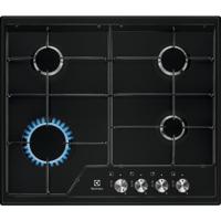 Electrolux EGS6424K kookplaat Zwart Ingebouwd 60 cm Gaskookplaat 4 zone(s) (7332543698561) - thumbnail