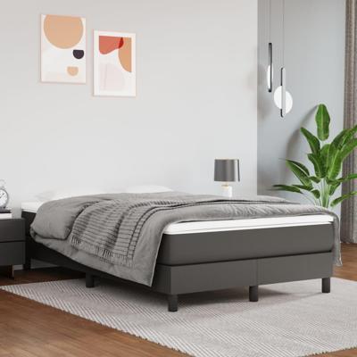 Pocketveringmatras 120x200x20 cm kunstleer grijs Pocketveringmatras 120x200x20 cm kunstleer grijs