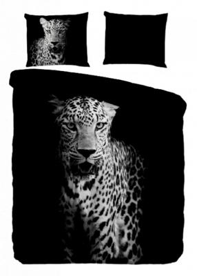 Pure Dekbedovertrek "luipaard" - Zwart - (135x200 cm) - Microfiber
