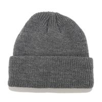 Effen kleuren korte winter brei Skullcap voor mannen/vrouwen maat: M (56-58cm) (donkergrijs) - thumbnail
