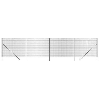 VidaXL Draadgaashek 1,8x10 m gegalvaniseerd staal antracietkleurig