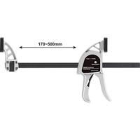 TOOLCRAFT 1595615 Aluminium eenhandsklem 300 x 85 mm 3000 N Spanbreedte (max.):500 mm Afmeting, lengte: 500 mm Afm. werkbereik:85 mm - thumbnail