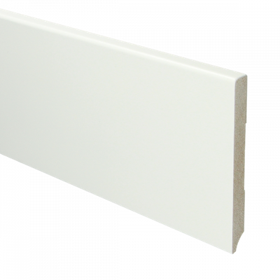 MDF Moderne plint 120x12 voorgelakt RAL9016 - lengte 240cm