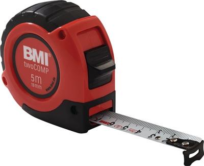 BMI Rolbandmaat | lengte 5 m | breedte 19 mm | EG II ABS met magneet SB | 1 stuk - 472541021M 472541021M