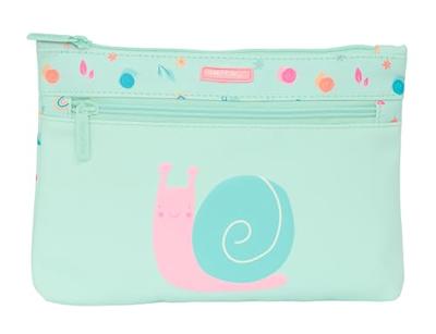 Schoolpennenzak Safta Caracol Slak Turkoois 23 x 16 x 3 cm