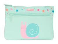 Schoolpennenzak Safta Caracol Slak Turkoois 23 x 16 x 3 cm - thumbnail