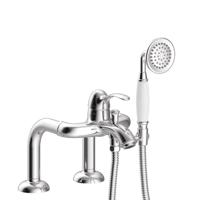 Badrandkraan Tres Clasic Mengkraan Opbouw Incl. Handdouche Chroom Tres - thumbnail