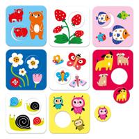 Banana Panda - hoog contrast puzzel zoek dezelfde - 8dlg. - thumbnail