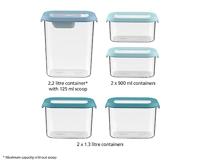 Joseph Joseph CupboardStore Rechthoekig Set 1,3 l Groen, Wit 5 stuk(s) - thumbnail