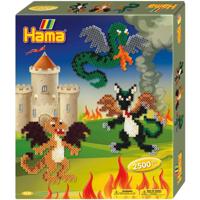 Hama strijkkralenset gift box - draken, 2500st. - thumbnail