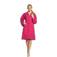 Vossen Vossen Unisex badjas ROM Pique-U cranberry XL - thumbnail