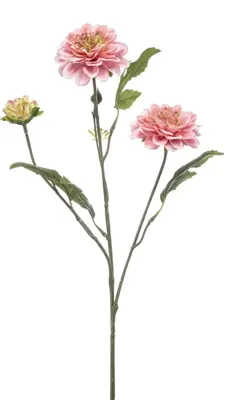 Emerald kunsttak dahlia 60cm roze