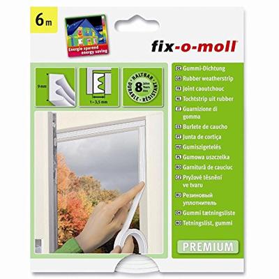 Fix-o-moll Tochtband e-profiel 4x9mm - 6m Fix-o-moll Tochtband e-profiel 4x9mm - 6m